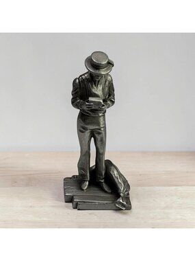 The Saturday Evening Post Pewter Figurine "Back On Land" By Franklin Mint 1981